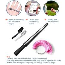 2pcs/4pcs/9pcs Professional Jewelry Ring Sizer Tool Set - Plastic Ring Mandrel + Universal Ring Gauge, Size 1-17, Ring Adjuster, Cleaning Cloth, Handmade Jewelry Measuring Kit