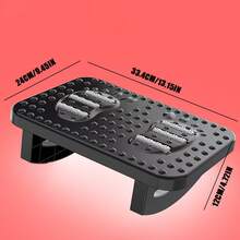 1pc 180° Rotating Ergonomic Office Desk Footrest, Durable Plastic Material With 8 Ventilation Holes, Provides Foot Support And Posture Correction Under Desk, White/Black Available, Simple Design, Sturdy Structure, Can Be Used As Desk Foot Pad Or Workstation Footstool - Multicolor - View 10