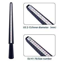 2pcs/4pcs/9pcs Professional Jewelry Ring Sizer Tool Set - Plastic Ring Mandrel + Universal Ring Gauge, Size 1-17, Ring Adjuster, Cleaning Cloth, Handmade Jewelry Measuring Kit