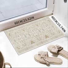 1pc New Corridor Mat, Non-Slip Staircase Floor Mat, Machine Washable Polyester Strip Mat, Home Bedside Mat For Corridor Living Room Bedroom Sunroom Hardwood Floor Mat, Christmas Decorative Carpet - Multicolor - View 24