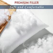 Renewable Fibers Filled Pillow with Breathable Cover– 50x70 cm – 1000g – Suitable for bed, sofa, living room, bedroom, office, decorative pillow. - 白色 - 查看 4