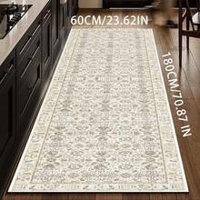 1pc New Corridor Mat, Non-Slip Staircase Floor Mat, Machine Washable Polyester Strip Mat, Home Bedside Mat For Corridor Living Room Bedroom Sunroom Hardwood Floor Mat, Christmas Decorative Carpet - Multicolor - View 19