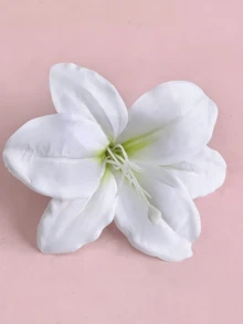 7pcs/Set Hawaiian Flower Hair Clips, Lily Flower Decor Hair Clips, Faux Flower Hair Clips, Boho Side Bangs Clips, Sweet Beach Holiday Hair Accessories, Elegant Flower Duck Clips, Beach Photo Props, Suitable For Casual Wear And Daily Styling, Also Suitable For Valentine's Day Everyday Wear.