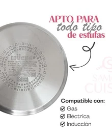 Juego de ollas roze 8 piezas de acero inoxidable con mangos de silicona y tapas irrompibles, Incluye olla de 5, 7, 8 y 10 lts. Apto para todo tipo de estufas incluido gas, eléctrica, inducción y vitrocerámica, Alta durabilidad, reforzadas, Perfecta para caldos y sopas - Rosa - Ver 5