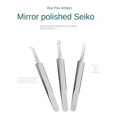 Stainless Steel Blackhead Remover, Pimple Extractor Tool Set, Acne Comedone Extractor Kit