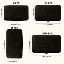 Bộ dụng cụ làm móng tay và móng chân bằng thép không gỉ, bộ dụng cụ chăm sóc chuyên nghiệp, dụng cụ chăm sóc móng kèm hộp đựng du lịch sang trọng. - màu đen - Xem 6