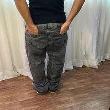 Premium Limited Edition Black Balloon Pants – Men's Baggy Streetwear Jeans, Loose And Comfortable Fit – 100% Street Denim – Sizes 36 To 48 - 天空之門 - 灰色 - 查看 5