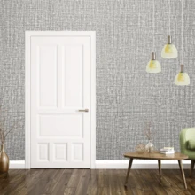 1 Roll Self-Adhesive Wallpaper, Waterproof & Oil-Resistant, Home Decor Wall Sticker, Room Decoration Wall Decal, Kitchen Peel And Stick Wall Paper, Furniture Renovation Sticker - Light Grey - View 3