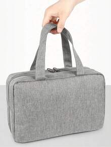 Large Capacity Hanging Toiletry Bag, Waterproof Foldable Handbag, Travel Cosmetic Organizer Bag, Makeup Bag, Toiletry Travel Bag, Women's Cosmetic Organizer Bag, Makeup Brush Holder Bag, Multi-Functional Cosmetic Organizer Bag, Suitable For Beach Vacation, Business Travel, Student Office Supplies