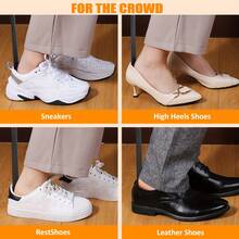 1pc Long Handle Shoe Horn - Unisex Stainless Steel Metal Shoe Lifter - 11.8 Inch/16.5 Inch Long, Suitable For Boots, Curved Hook With Long Handle, Comfortable Grip, Perfect For Athletic Shoes And Dress Shoes, Suitable For Elderly And Medical Use, Shoe Dressing Aid | Disability Assistance Product, Shoe, Spring Summer Picks, Brides Maid Gifts, Room, Bedroom Decor, Beach, Travel, For Men, For Women, Vacation, Women's Day, Travel Essentials, Wedding Favors, Y2k, Bedroom, Car Accessories Women, Kitchen Decor,Cute Stuff - Multicolor - View 6