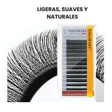 Pestañas Nagaraku 2d Uu Volumen Natural Extensiones Pestaña - D - Ver 5