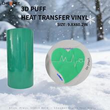 Vinilo de transferencia de calor 3D - Vinilo 3D navideño, adecuado para ropa DIY, patrones de silueta y varios usos, material decorativo de colores mixtos - Multicolor - Ver 56