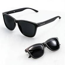 Lentes De Sol Tagiar Lentes De Sol Para Hombre Y Mujer Negro con protección UV400, espejo, para hombres y mujeres, ideales para pesca, conducción, verano, playa y viajes - Negro - Ver 2