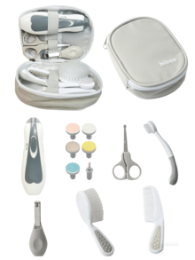 1. Electric Baby Nail Clipper Safety Trimmer\N2. Baby Care Set\N3. Baby Care Set With Comb\N4. Baby Walker, For Boys And Girls\N5. Baby Gift (Gray)