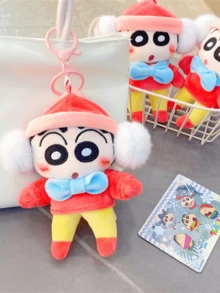 Crayon Shinchan Cloth Doll Buckle Warm Winter Shinchan Style, Accented With Pink Hat White Pom Pom Earmuffs, Sky Blue Bow, Pink Loop, Metal Key Ring, Crafted For Comfortable Touch, Vivid And Cute Patterns, Perfect For Keys, Bags, Desk Decor Tochanorize Your Techaner, Funizes, Accesss, Accesss, Accesss, Accessorize Your Items, Withunize, Accesss, Accessorizes, Accessorsize, Accessseal Gift For Friends/Lover - 布藝暖冬小新 - 查看 3