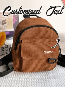 Mochila mini personalizada bordada, elemento rojo de amor, bolsa de sobre rojo para teléfono móvil y llaves, bolsa compacta multifuncional de ocio, mochila pequeña portátil para hombres y mujeres, bolsa de viaje personalizada - Multicolor - Ver 12