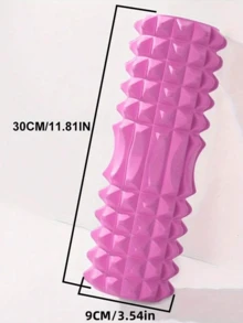 This Single-Pack Pink Rhombus Pattern Foam Roller Is Made Of Flexible And High-Elasticity EVA Material. Its 13cm Wider Diameter Presents A Complete Three-Dimensional Rhombus Pattern, And The Sharp-Edged Detailed Design Enhances The Massage Experience While Adding A Fashionable Touch. Mainly Used For Deep Muscle Relaxation.