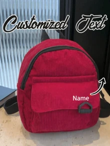 Mochila mini personalizada bordada, elemento rojo de amor, bolsa de sobre rojo para teléfono móvil y llaves, bolsa compacta multifuncional de ocio, mochila pequeña portátil para hombres y mujeres, bolsa de viaje personalizada - Multicolor - Ver 14