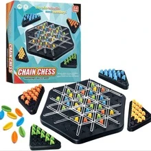 3-In-1 Rubber Band Puzzle Game Set, Educational Interactive Battle Game For Family Gathering, Gift - Black - View 1