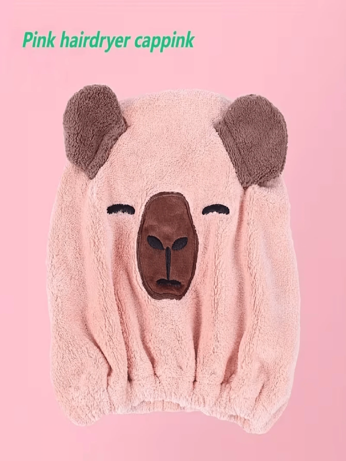 Nueva llegada: Toalla envolvente para el cabello con diseño de Capibara | Super absorbente, de secado rápido | Adecuado para adultos, ideal para cabello rizado, unisex | Esencial para el secado en casa - Multicolor - Añade 15