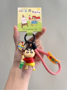 Crayon Shinchan Crayon Series Keychain Courage Brush Style, Red White Striped Rope, Crafted For Comfortable Touch, Vivid And Cute Patterns, Exuding Playful Cuteness And Lively Vibes, Perfect For Keys, Bags, Desk Deyon Crad Accessorize Your Items With Fift, Fanchans, For Keys, Bags, Desk Deyon Crad Accessorize Your Items With Fift, eal, Foryon Craent, Forsan Cras, seal, Forchans With Fift, Forchans, Foryon Craent, Forchans With Funz, Forchans With Fifts, Foryon Craed Lover - 勇氣畫筆 - 查看 5