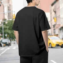 Camiseta Básica Unisex de Algodón% |   Diseño  |   Negro |   Tallas S-3XL |   Corte Casual |   Para Hombre y Mujer |   Regalo - Negro - Ver 2