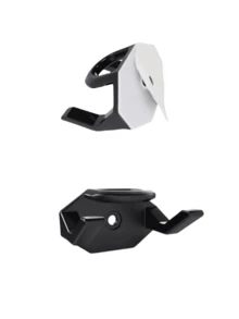 New Baseball Cap Hook, Seamless Cap Hook, Simple Storage, Hat Hooks, Modern Minimalist Wall Hanging Hat Hook, Minimalist Headphone Necklace Storage Hook, Perfect For Home Storage. - Black - View 10