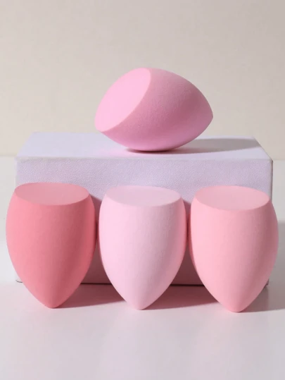 4pcs Makeup Sponges, Suitable For Cream And Powder Concealer, Loose Powder, Can Be Used For Makeup, Home Decor, Vanity, Travel, Bedroom And More, Ideal Choice For Makeup