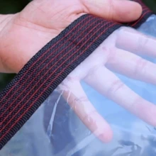 1pc Transparent Plastic Film, Waterproof, Dustproof, Suitable For Balcony, Window, Plant Cover In Winter, Greenhouse, Garden, Patio, Porch, Dog House, Camping Tent, Available In Multiple Sizes