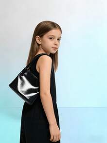 1 chiếc túi xách nhỏ thời trang tối giản, ví đựng tiền xu cho bé gái, hộp đựng son môi, túi nhỏ dễ thương cho bé gái, túi đựng đồ độc đáo, túi tote thường ngày để đi chơi, quà tặng ngày lễ, màu vàng, bạc, trắng, đen, hồng. - Một cỡ - Xem 5