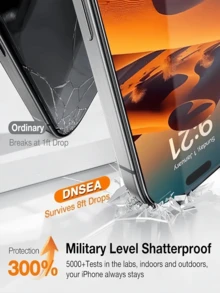 3Pcs HD Dust Free Installation Tempered Glass Screen Protector Explosion Proof And Scratch Resistant Compatible With IPhone 17 16 15 14 13 12 11 Series 9H Hardness, No Bubbles, Automatic Adsorption, Easy Installation, Mobile Phone Protective Film Screen Protection Essentials, Applicable To Daily Shield, Office, Home Daily Shield Office Home Phone Screen Protector Phone Accessories Waterproof Shockproof Anti-Fall