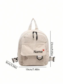 Mochila mini personalizada bordada, elemento rojo de amor, bolsa de sobre rojo para teléfono móvil y llaves, bolsa compacta multifuncional de ocio, mochila pequeña portátil para hombres y mujeres, bolsa de viaje personalizada - Multicolor - Ver 11