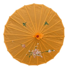 Paquete de 2 sombrillas de bambú para decoración de bodas, ideales para decoraciones y accesorios de festivales y bodas. Sombrillas de novia tradicionales hechas a mano, elegantes accesorios para fotos y fiestas. - Naranja - Ver 9