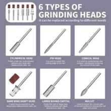 NEUZOJIT Professional Electric Nail Drill Machine Cordless Rechargeable With UV Light 3 Speed Gears For Acrylic Gel Nails Thick Toenails Home Salon Beginner Kit - Dụng cụ làm móng - Xem 8