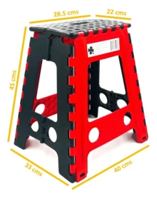 Banco plegable portátil de plástico para 1 adulto, con capacidad de carga de 120 kg, silla de pesca portátil, taburete plegable para exterior, color aleatorio. - Multicolor - Ver 3