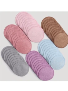 8pcs Reusable Makeup Remover Pads With Storage Bag, Soft Cotton Makeup Cleansing Pads, Suitable For Facial Cleanser - Washable Bamboo Cotton Rounds - Cotton Pads - Reusable Facial Cleanser, Suitable For All Skin Types - Multicolor - View 5