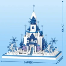 1000+ Pcs Ancient Architecture Castle Building Blocks, DIY Ice & Fantasy World Construction - Multicolor - View 9