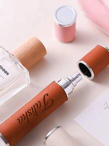 【定制】个性化激光雕刻皮革香水瓶，迷你喷雾器，旅行可灌装瓶，伴娘礼物，方便携带，多种颜色可选，精致分装瓶，优雅大方，简约设计 - 10ml - 查看 3