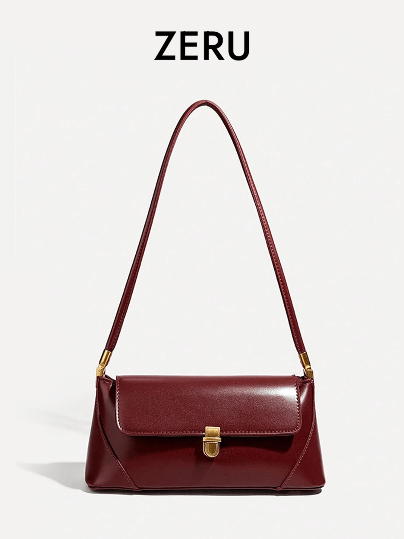 New French Fashion Underarm Women Bag, Retro Minimalist Baguette Bag, High-Quality Versatile Shoulder Bag For Women