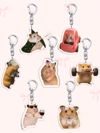 1ชิ้น พวงกุญแจหน้าชิวาวาอะคริลิคน่ารัก: ดีไซน์ตัวการ์ตูน, เครื่องประดับแสนสนุก, ของขวัญสำหรับแฟนคลับ เหมาะสำหรับมอบเป็นของขวัญให้แฟน, แฟนสาว, ครอบครัว, ครู นอกจากนี้ยังเหมาะสำหรับเป็นของชำร่วยในงานปาร์ตี้ หรือของตกแต่งโทรศัพท์ในธีมสุนัข