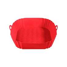 5pcs New Silicone Air Fryer Baking Tray, Easy To Clean, Reusable Food- Baking Pans For Pizza And Fried Chicken, With 2 Handles - Multicolor - View 21