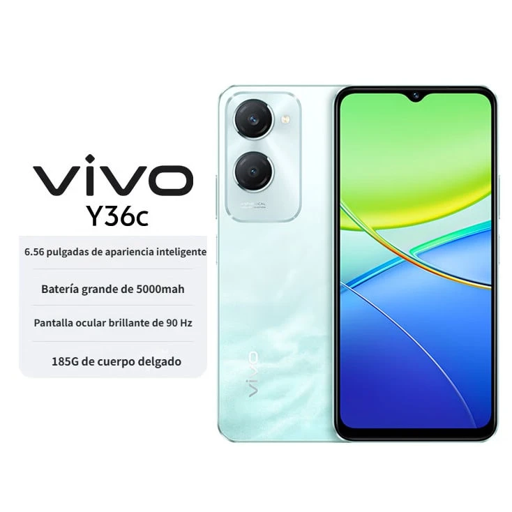 vivo Y36c 靈動外觀 5000mAh大電池 90Hz高亮護眼螢幕 5G 拍照 手機 - 青色 - 查看 1