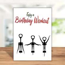 1 pieza Tarjeta de felicitación navideña/de cumpleaños con diseño de abridor de botellas - Regalo de cumpleaños perfecto para familiares, amigos y colegas - Multicolor - Ver 12