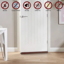 1 miếng chặn gió dưới cửa, miếng bịt kín khe hở dưới cửa, miếng chặn gió cửa 96cm/37,79in, miếng chặn gió dưới cửa, tấm chắn gió cửa sổ, chổi cửa có thể điều chỉnh, miếng chặn cửa đôi, miếng bịt kín khe hở có thể cắt, giảm không khí lạnh, ánh sáng và tiếng ồn, miếng bịt kín khe hở, lớp phủ chống gió, chặn tiếng ồn, âm thanh, côn trùng, không khí nóng, ánh sáng - miếng chặn gió dễ lắp đặt - Nhiều màu - Xem 4