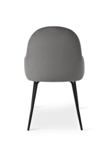 Goeurvant Elegant Curved-Back Upholstered Dining Chairs With Armrests And Metal Legs For Dining Room, Living Room, Office - Set Of 2 / Set Of 4 / Set Of 6 - Gray - Grey - View 9