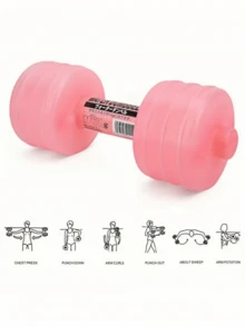 1/2pcs 1000ml Adjustable Weight Dumbbell, Fitness Equipment, Water Dumbbell, Home/Gym Training, Plastic Bottle, Sports Yoga Training (Unwatered During Transportation, Need To Be Filled With Water By Yourself)