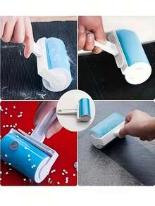 1/2 piezas Rodillo de pelusas reutilizable, cepillo quitapelusas lavable para ropa, adecuado para eliminar pelo, polvo y pelusas - Quitapelusas lavable - Ver 1