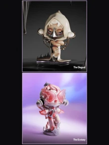 POP MART SKULLPANDA Sound Series Blind Box Collectible Figures (12 Regular Versions + 1 Hidden Version), Mysterious & Dreamy Theme Collectibles With Headphone Helmet And Emotional Art Elements, Exquisite Craftsmanship, Vivid Expressions, Captivating Storyline Inspired By Magical Sound Waves, Perfect For SKULLPANDA Fans, Blind Box Collectors, Emotional Art Enthusiasts, And An Ideal Birthday/Holiday Gift For Friends And Loved Ones - Multicolor - View 8