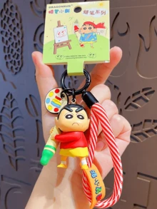 Crayon Shinchan Crayon Series Keychain Courage Brush Style, Red White Striped Rope, Crafted For Comfortable Touch, Vivid And Cute Patterns, Exuding Playful Cuteness And Lively Vibes, Perfect For Keys, Bags, Desk Deyon Crad Accessorize Your Items With Fift, Fanchans, For Keys, Bags, Desk Deyon Crad Accessorize Your Items With Fift, eal, Foryon Craent, Forsan Cras, seal, Forchans With Fift, Forchans, Foryon Craent, Forchans With Funz, Forchans With Fifts, Foryon Craed Lover - 勇氣畫筆 - 查看 2