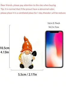 Bộ 1 tượng người lùn đội mũ nấm dễ thương - Trang trí sân vườn ngoài trời, vật trang trí hiên nhà, tượng nhỏ bằng nhựa, thích hợp cho vườn cổ tích, trang trí chậu cây ban công và điểm nhấn trên kệ trong nhà | Nghệ thuật sân vườn quyến rũ cho cảnh quan mùa xuân/hè - Nhiều màu - Xem 10
